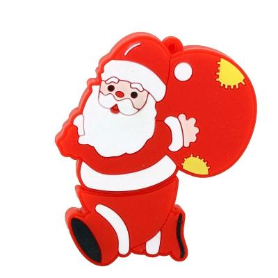 China Silicone Santa Claus Tree USB Drive 8gb 16gb Flash Drive USB 2.0/USB 3.0 Flash Drive Memory Stick Gift USB Pendrive Stick for sale