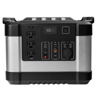 China Fast Charging Support 1500W Power Supply Generator Power Station Portable AC Power Bank for sale