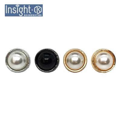 China 24L Leg Gold Button Viable Zinc Alloy Wholesale Button Jewelry Custom Pearl Button For Jeans for sale