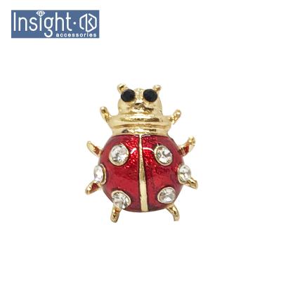 China Wholesale Vintage Enamel Small Brooch Crystal Rhinestone Brooch For Suit Brooch Incest Brooch for sale