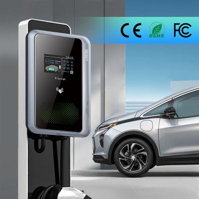 China RUIVANDA ev charger 32A 1 phase 3 phase 7kw 11kw 22kw ev charging station Type 2 with 5m cable car charger for electric car for sale