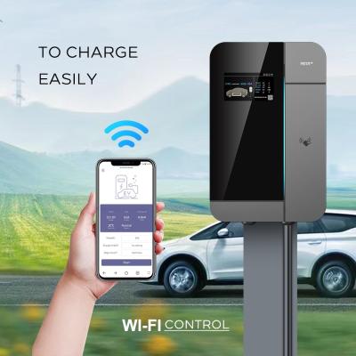 China Wireless Charging Port 7 11 22Kw Fast EV Car Charger Station OCPP for Lightning Protection for sale