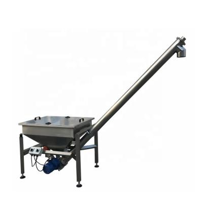 China Fire Resistant Screw Feeder Conveyor Square Stainless Steel Powder Coffee Hopper for sale