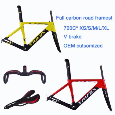 China Road Bikes Carbon Road Fame 700C Toary Cardboard Speed ​​Bicycle Frame 2021 For Di2 for sale