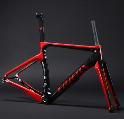 China Road Bikes Trifox Bike Frame Carbon NK1K 700C 2021 Disc Brake Through Axle 12mm Racing Bicycle Carbon Frame for sale