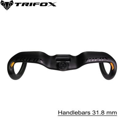 China Trifox Manillar De Bicicleta Manufacturer Whosale Bicycle Accessory Inner Tracking Carbon Riser Handlebar Line Bicycle 2021 With Computer Mount for sale