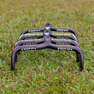 China Inner Line Inner Line Swallow Pattern Handlebars Stem Integrated Tracking Bike Carbon Handlebar for sale