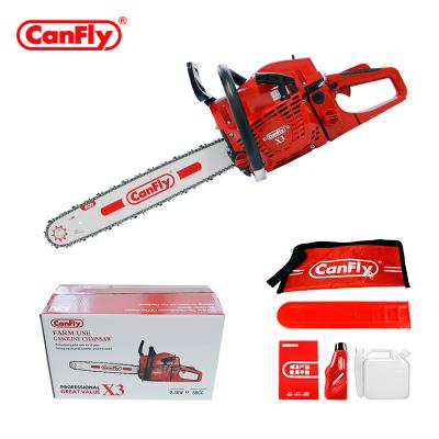 China 2-Stroke Canfly X3 Gasoline Wood Chainsaw Cutting Machine 5800 Gasoline Chainsaw for sale