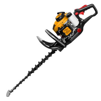 China Kingpark Garden Tool Grass Cutter 2 Stroke Double Blade Gasoline Hedge Trimmer for sale