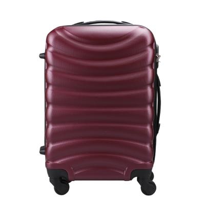 China Newest Travel Trolley Case Waterproof Durable Red Outdoor ABS Trolley Bag Waterproof Travel Luggage Suitcase Set for sale