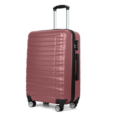 China Waterproof Durable Luggage Sets 3 Piece Free Shipping Luggage Sets Expandable ABS Durable Suitcase Double Rolls TSA Lock 3pcs for sale