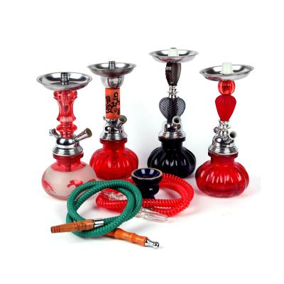 China Simply Operation Hot Sale Factory Price Mini Wholeslae Arabian Hookah Glass Finished Suit Small Hookah Shisha for sale