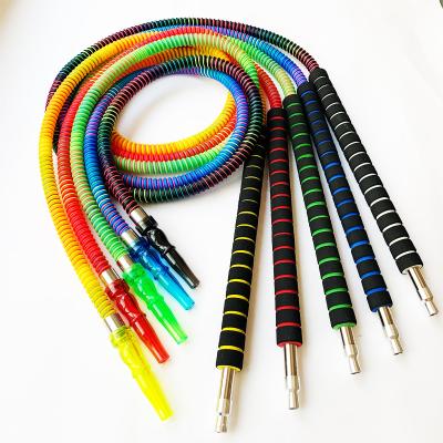 China Smoking Accessories Wholesale High Quality Cheap Smoking Silicone Matte Shisha Hookah Hose Soft Accessories for sale