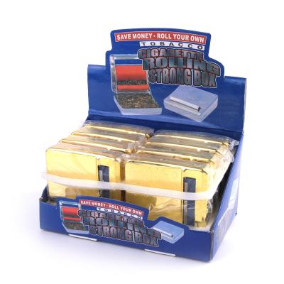 China Tobacco Accessories Metal Cigarette Rolling Paper Machine Tobacco Rolling Machine Wholesale Smoking Box for sale