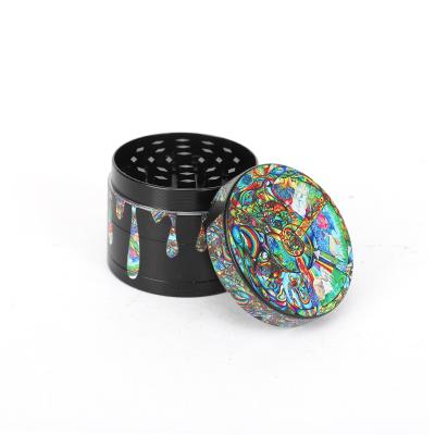 China Wholesale Custom Portable Logo Herb Grinder Metal Smoke Tobacco Grinder 4 Layers Zinc Alloy Herb Grinder for sale