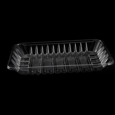 China Food Grade Pet Food Fruit Vegetable Tray Handmade Packaging Disposable Plastic Vegetable Tray for sale