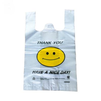 China Business& Shopping Engraving Printing Customized Logo Vest Handle Grocery Retail Foldable Shopping Bag for sale