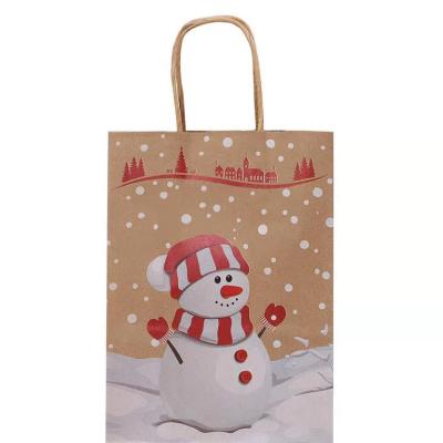 China Plastic Tote Bag New Creative Christmas Drawstring Child Gift Bag Recyclable Paper Gift Packaging Stain for sale