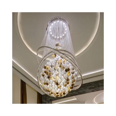 China Contemporary Factory Wholesale Lighting Chandelier Indoor Pendant Lighting Art Glass High End Customizable Chandelier Hanging for sale