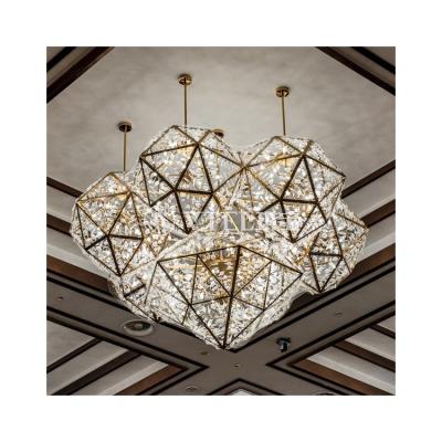 China Latest Style Popular Modern Hanging Crystal Chandelier Big Candle Wedding Chandelier Luxury For Hotel Lobby for sale