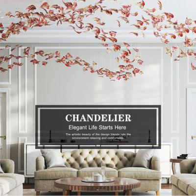 China Custom contemporary decor contemporary villa bedroom interior living room lobby hotel designed luxury crystal chandelier for sale