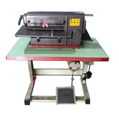 China Factory 16inch shoes and bags leather dividing machine for shoes and bags leather top strip cutting machine for sale