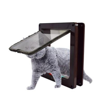 China Amazon Controllable Durable ABS Pet Furniture Cat Dog Screen Door Pet Furniture Viable Hot-selling Acrylic Panel for sale