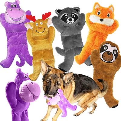 China New Dogs Animals Interactive Filled Dog Toys Plush Dog Toys Suitable for Small Medium and Large Dog 5 Pieces Cute Squeaky Chew Toy for sale