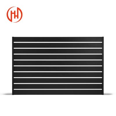 China Beautiful Easily Assembled Decorative Black Garden Panels Panels Aluminum Fence for sale