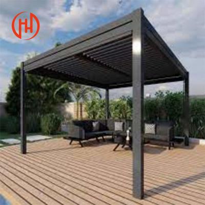 China Modern Outdoor Waterproof Motorized Electric Aluminum Louvered Pergola Awning Wholesales for sale