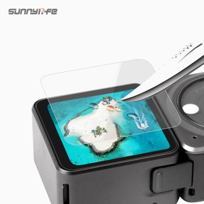 China Protect Action Cameras Sunnylife Accessories Tempered Glass Screen Lens Protective Glass Protector For Action 2 for sale