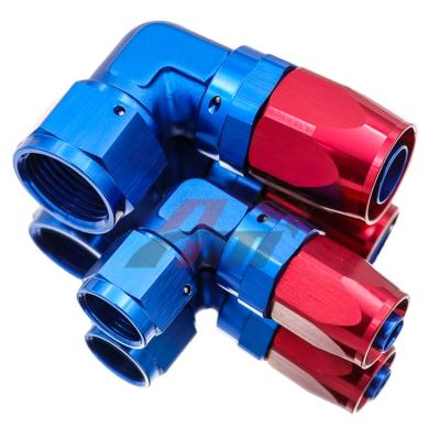 China 6061 Aluminum Alloy Factory Size Racing Performance Forged One Pipe Ends 90Degree for sale