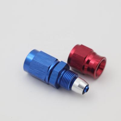 China AoMei Factory Price Liquid Transfer PTFE Aluminum Swivel Hose End Female Straight Adapter Fittings for sale