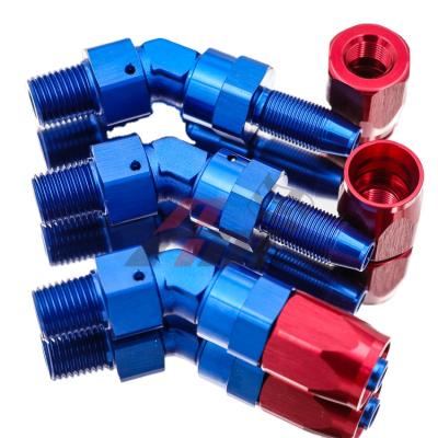 China 6061 Aluminum Alloy Factory Size Racing Performance Forged NPT A 45Degree Pipe for sale