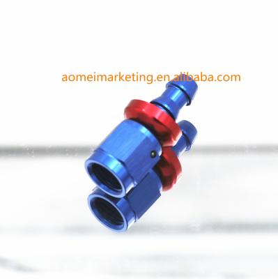 China High Quality Fit Aluminum Auto-Oil Liner Adapter Swivel Pipe AN4 AN6 AN8 AN10 AN12 AN16 AN20 End for sale