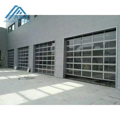 China Power 8x7/9x8 Automatic Lift Style Automatic Garage Door Modern Glass Garage Door for sale