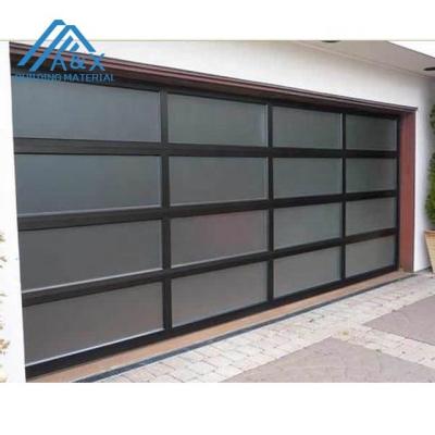 China Automatic European Style Garage Glass Door for sale