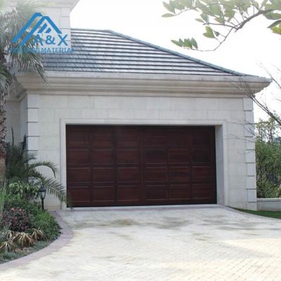 China Nice solid wood farmhouse garage door for villa for sale