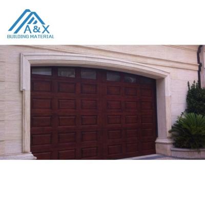 China Modern Design Automatic Solid Wood Garage Door For Villas for sale