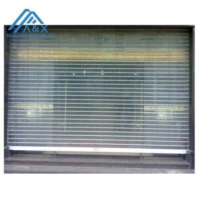 China Automatic Shutter Door Roller PC Crystal Rolling Door Polycarbonate Transparement Rolled Door for sale