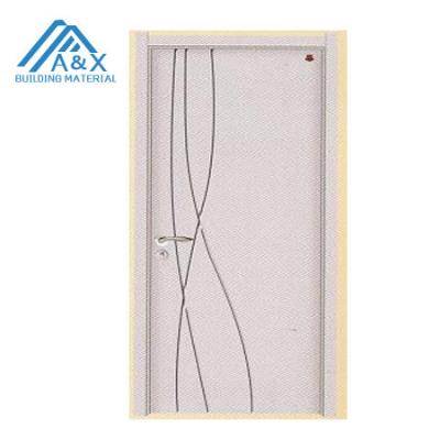 China Traditional Solid Wood Door / Simple Design Whit Even Color for sale