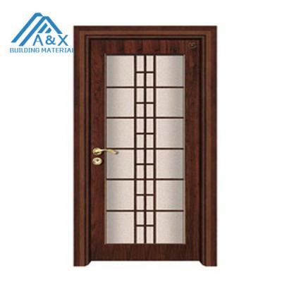 China Good Sale Modern Italian Style Solid Wood Glass Door for sale