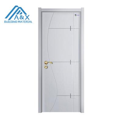 China Simple Design Contemporary White Solid Wood Door for sale