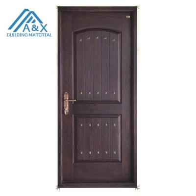 China Traditional wonderful design wooden front door for sale