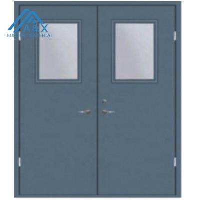 China Swing Rated Steel Double Fire Door For Building for sale