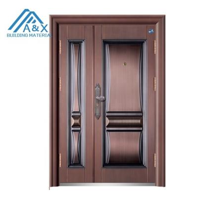 China Steel Swing Copper Color Front Entry Security Door for sale