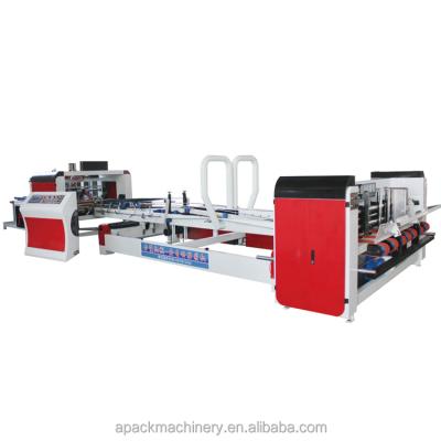 China New Automatic Food Carton Box Corrugated Carton Folder Gluer Machine for sale