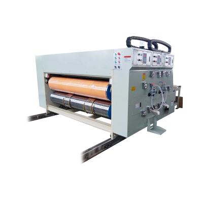 China Factory box corrugated flexo printing machine with slotter die cutter cardboard box making machine for sale