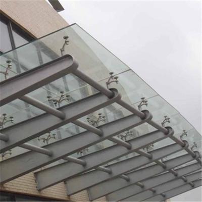 China Exterior Laminated Glass Tempered Glass Canopy Design for sale