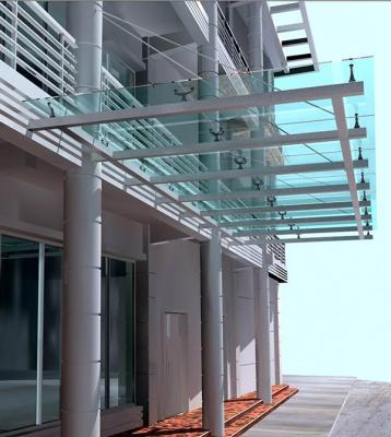 China Modern Glass Laminated Glass Canopy Designs for sale